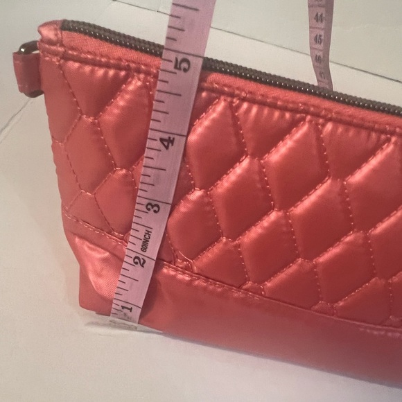 Lug Quilted coral Cosmetic Wristlet - Picture 6 of 6